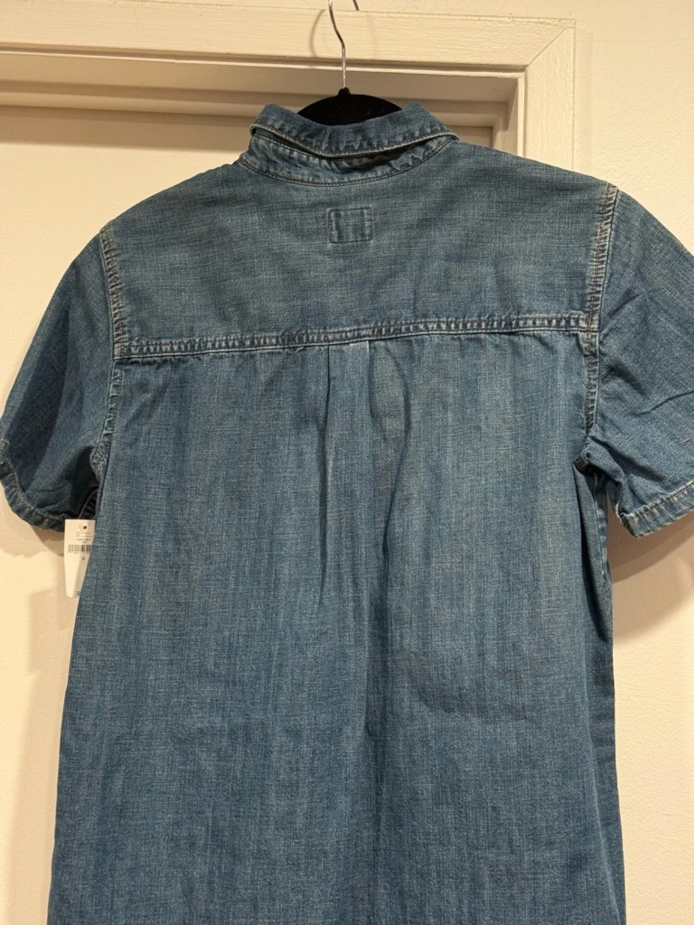Women’s GAP Denim Button-Up Dress in Medium Blue - Picture 7 of 13